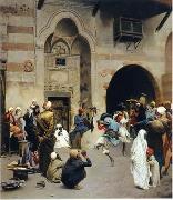 Arab or Arabic people and life. Orientalism oil paintings  406